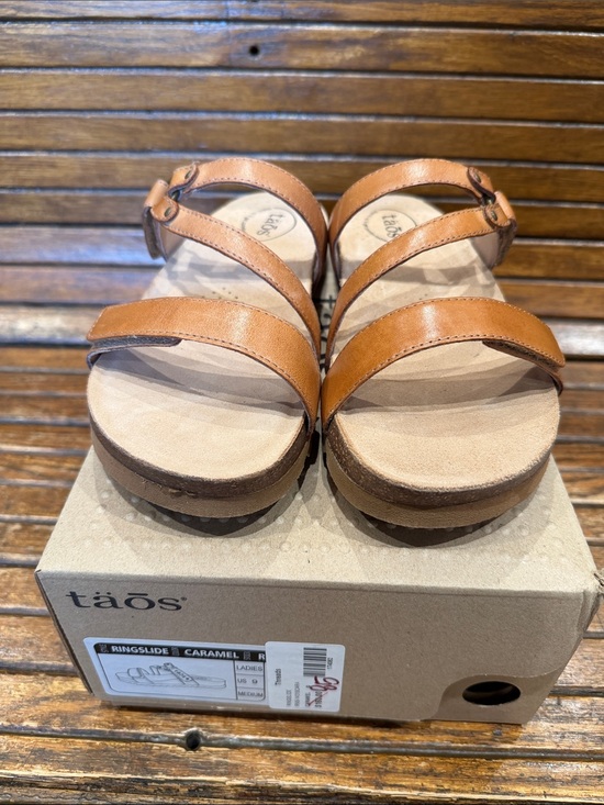 Taos Footwear Shoes - Taos Tan Leather Double-Strap Comfort Sandals